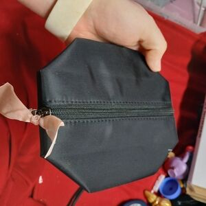 Mary Kay Black Cosmetic Bag with Pink Ribbon